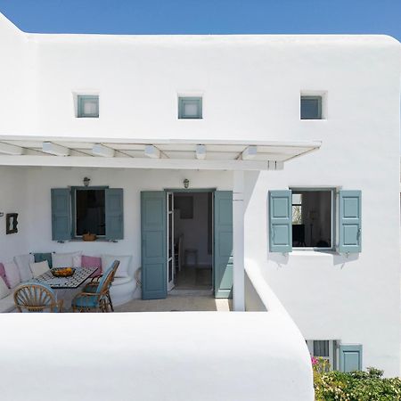 Mykonian Style W Shared Pool Houses & Nighttime Security Guard Ornos  Exteriör bild