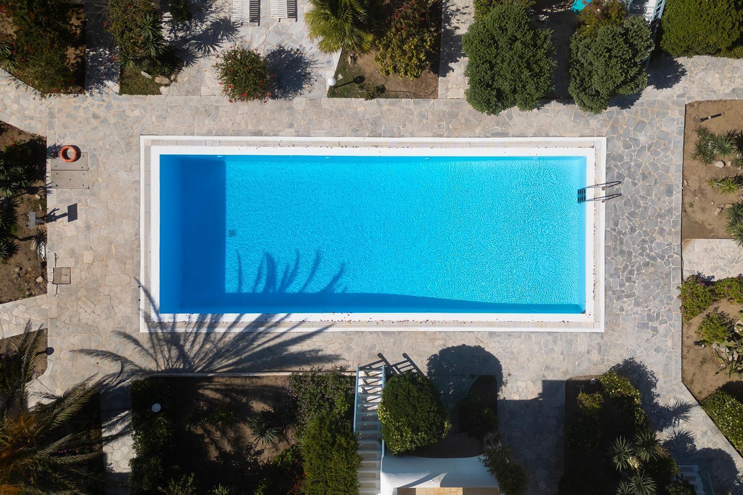 Mykonian Style W Shared Pool Houses & Nighttime Security Guard Ornos  Exteriör bild