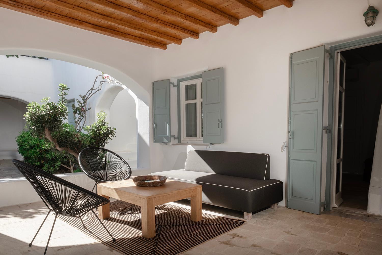 Mykonian Style W Shared Pool Houses & Nighttime Security Guard Ornos  Exteriör bild