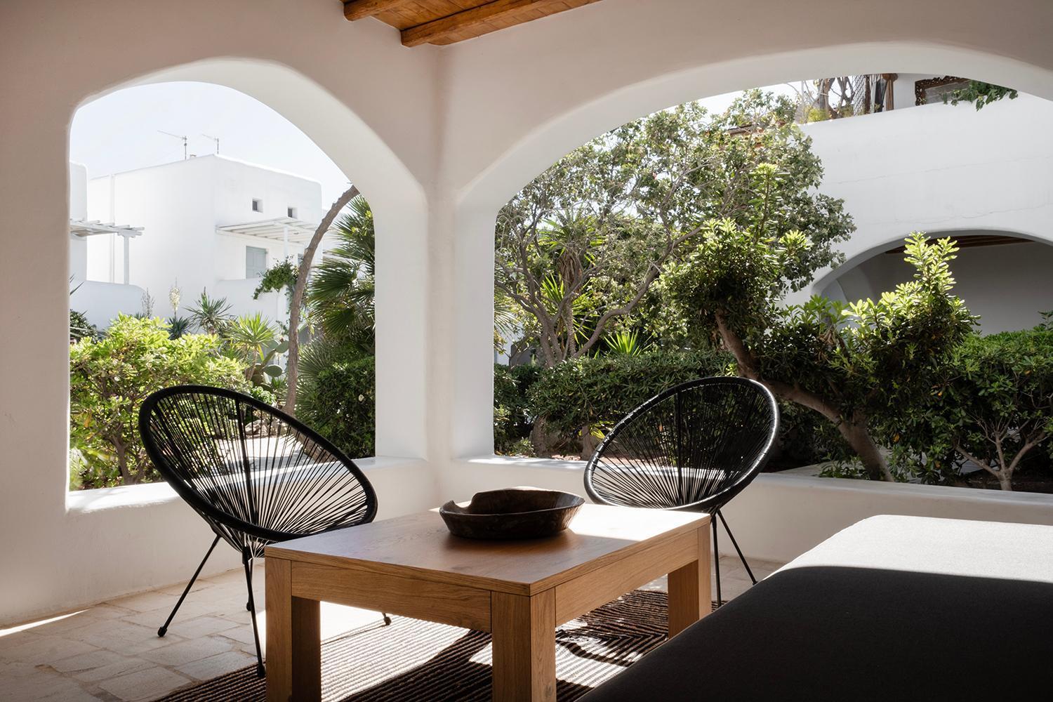 Mykonian Style W Shared Pool Houses & Nighttime Security Guard Ornos  Exteriör bild