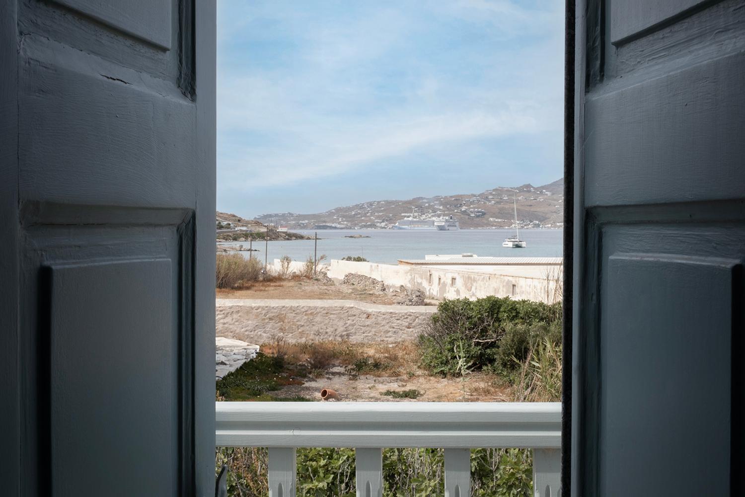 Mykonian Style W Shared Pool Houses & Nighttime Security Guard Ornos  Exteriör bild
